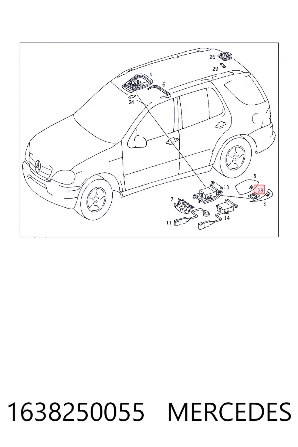 A1638250055 Mercedes 