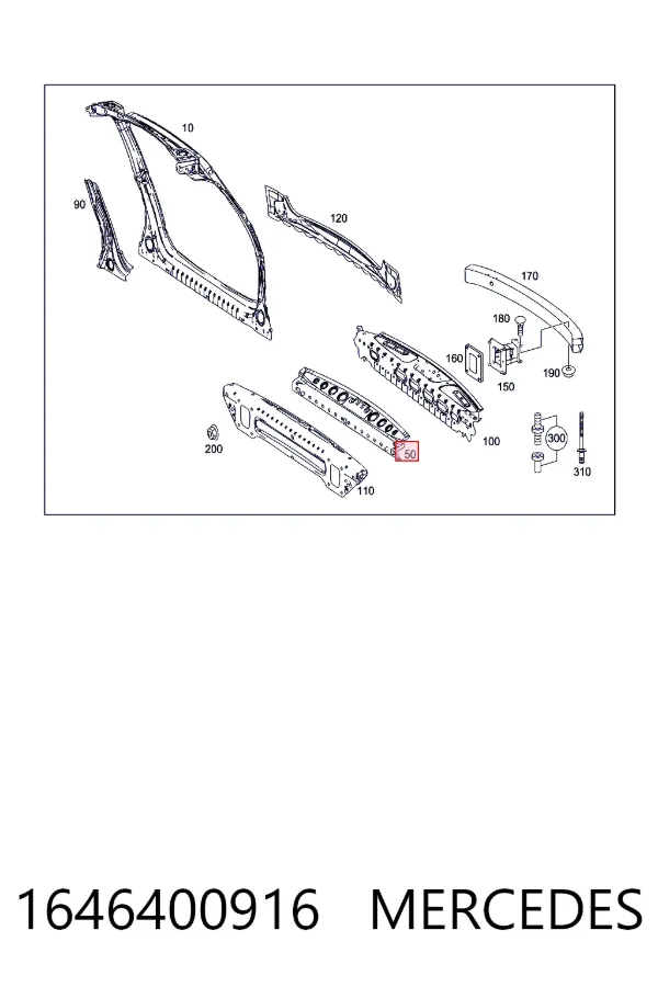  Mercedes A1646400916 цена, от 126.70 USD
