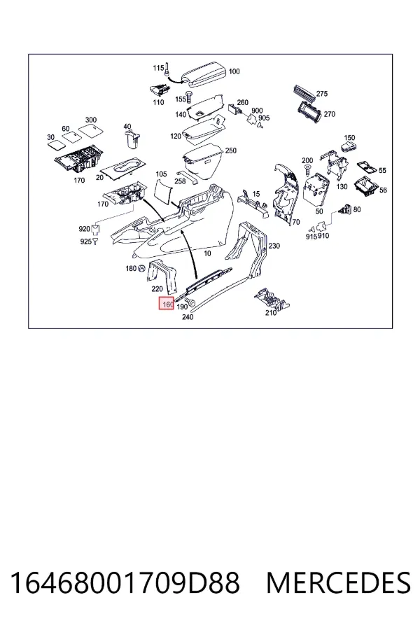  Mercedes A1646800170 цена, от 8.93 USD