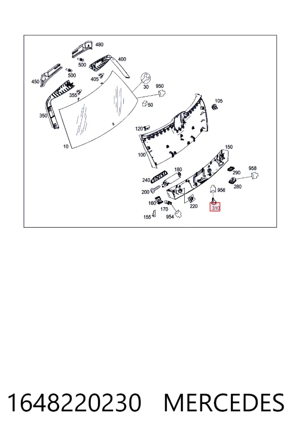 Звуковой сигнал 1648220230 Mercedes