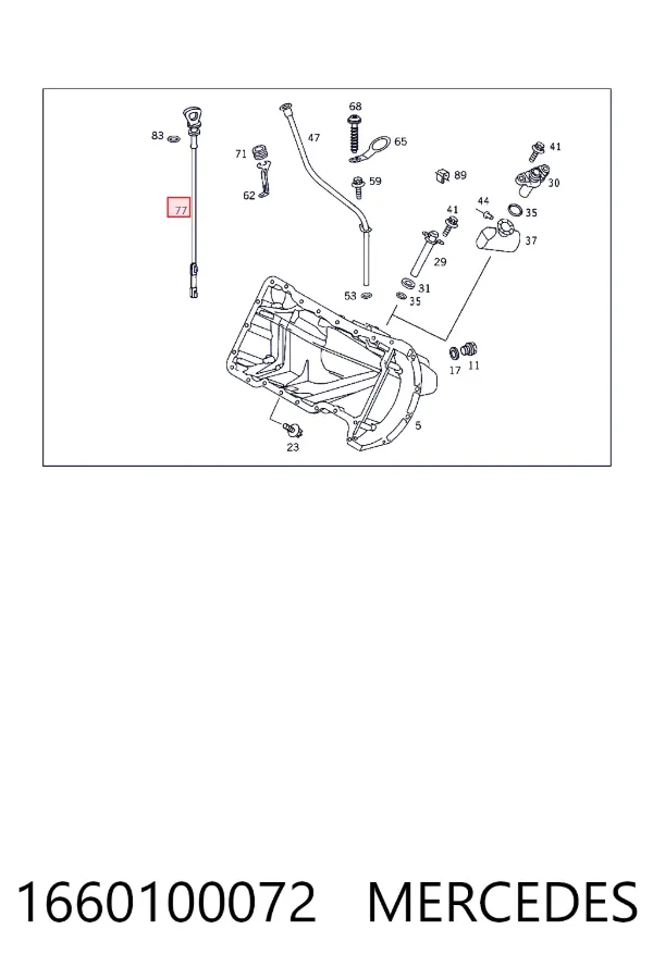 Купить A1660100072 Mercedes Индикатор уровня масла в двигателе