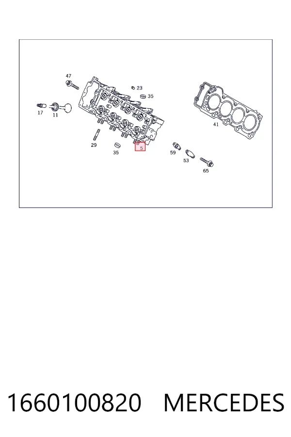 Головка двигателя Mercedes A1660100820 цена, от 83.05 USD