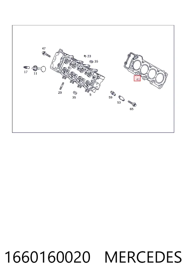 Прокладка ГБЦ A1660160020 Mercedes