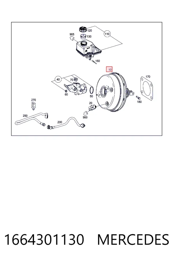Купить A1664301130 Mercedes ВУТ