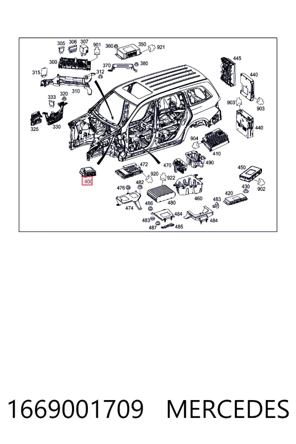 A1669001709 Mercedes 