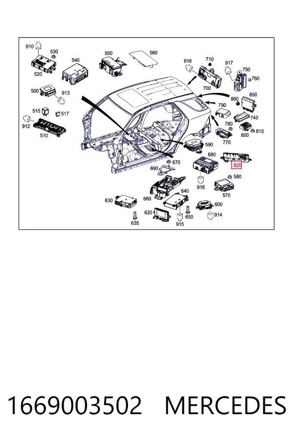  A1669003502 Mercedes