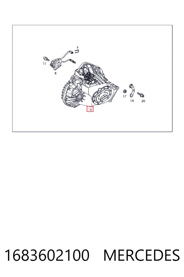 A1683602100 Mercedes КПП в сборе