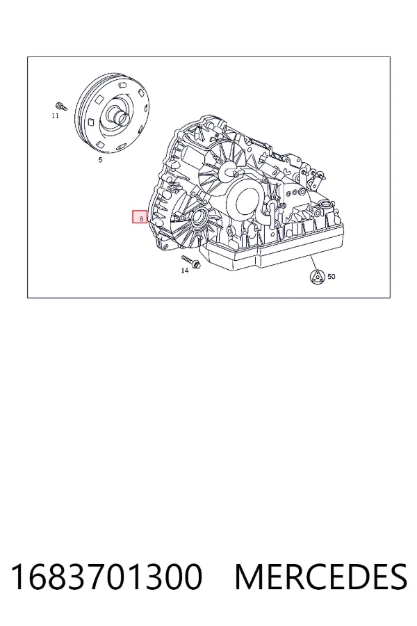 A1683701300 Mercedes Автоматическая коробка передач