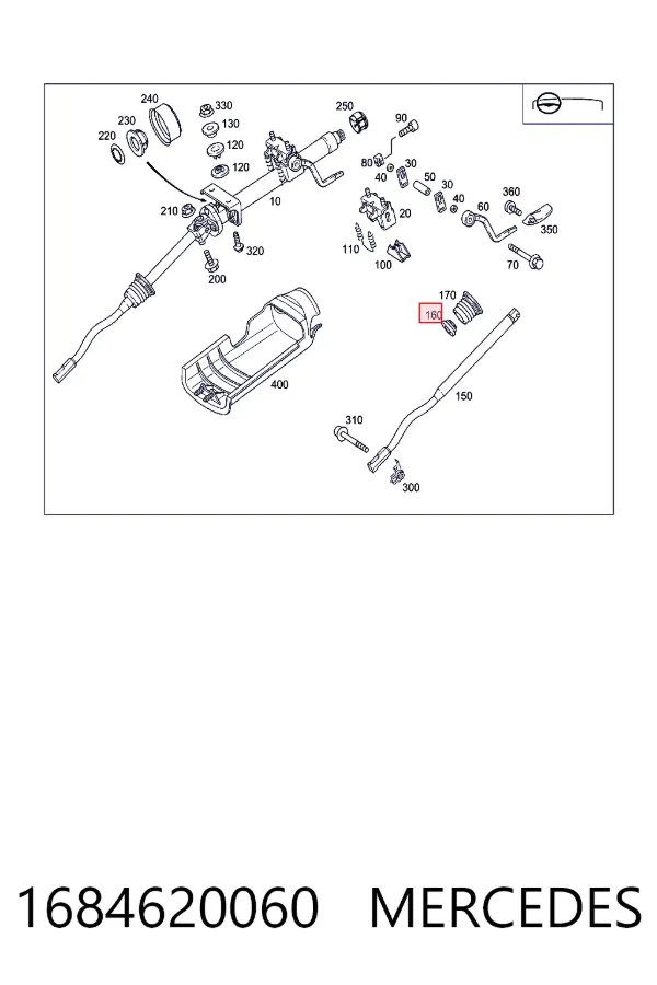  Mercedes A1684620060 цена, от 29.48 USD