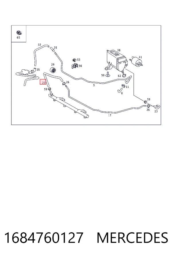 Купить A1684760127 Mercedes 