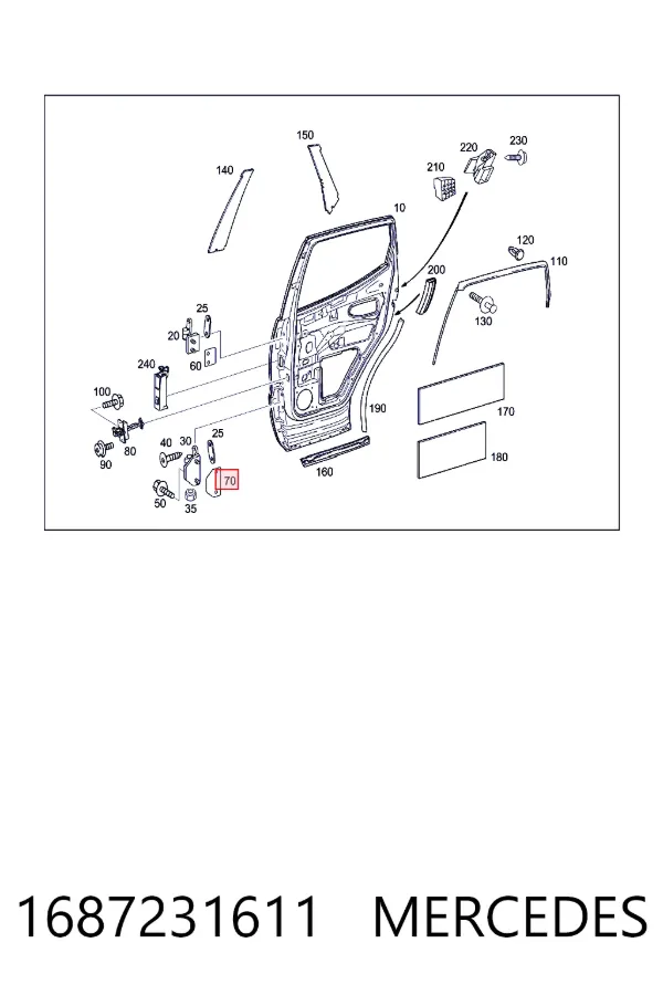 A1687231611 Mercedes 