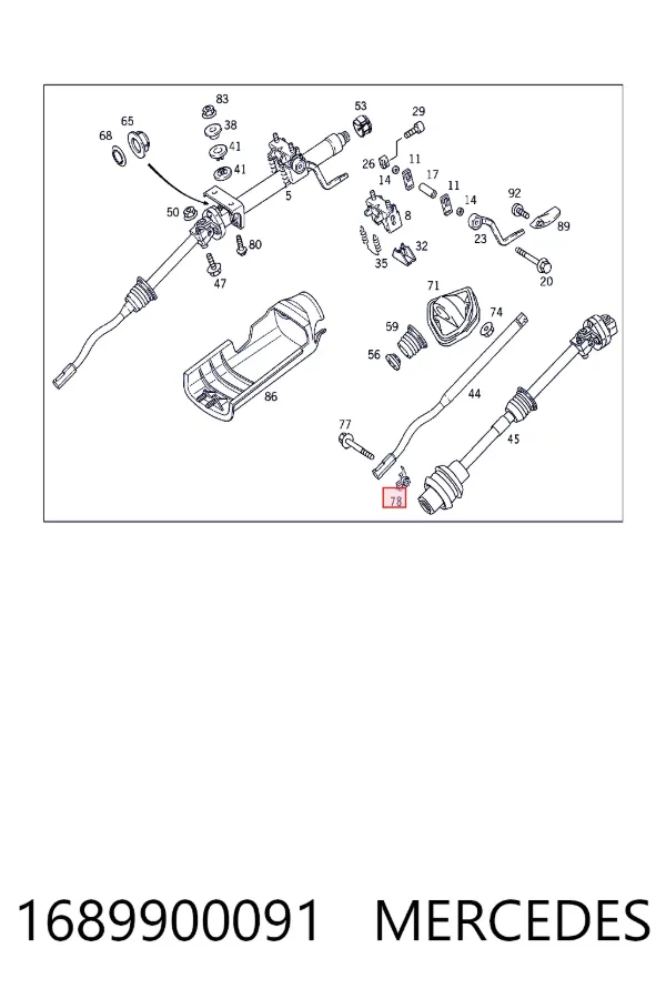 A1689900091 Mercedes 