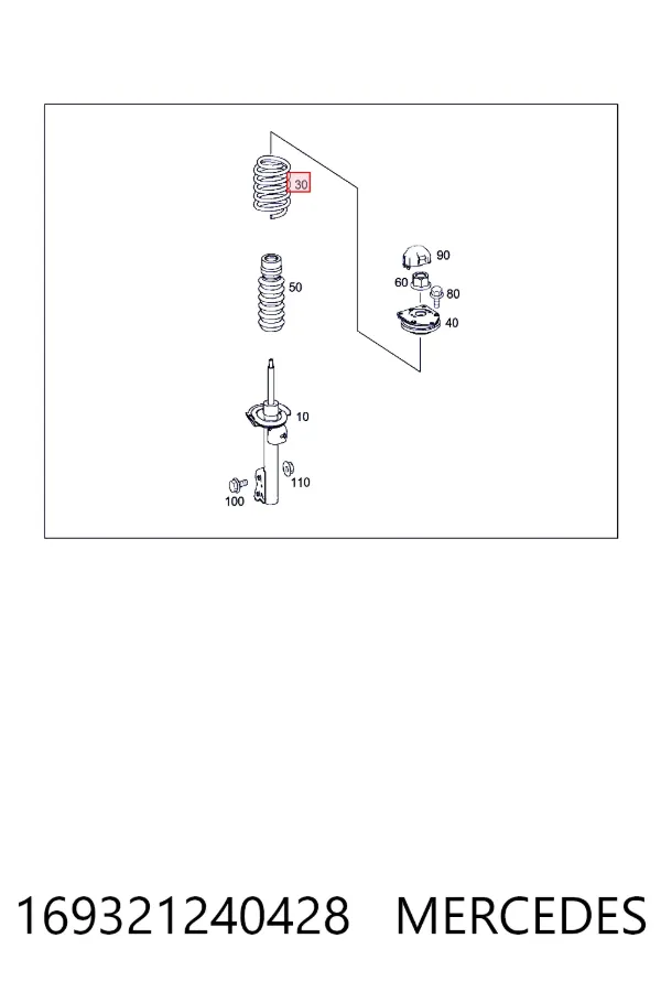 A1693212404 Mercedes Пружина передней подвески
