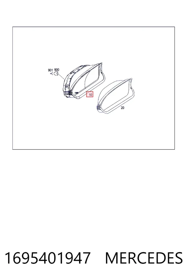 Панель приборов A1695401947 Mercedes