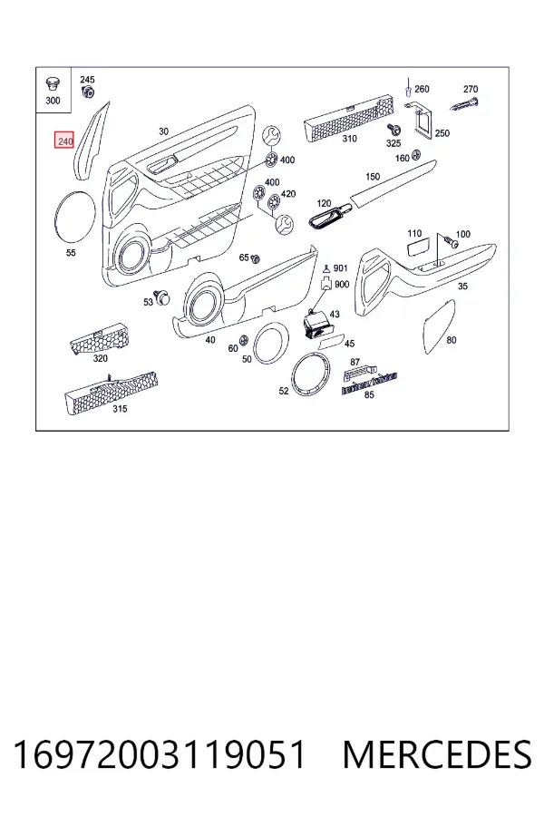 Купить A1697200311 Mercedes 