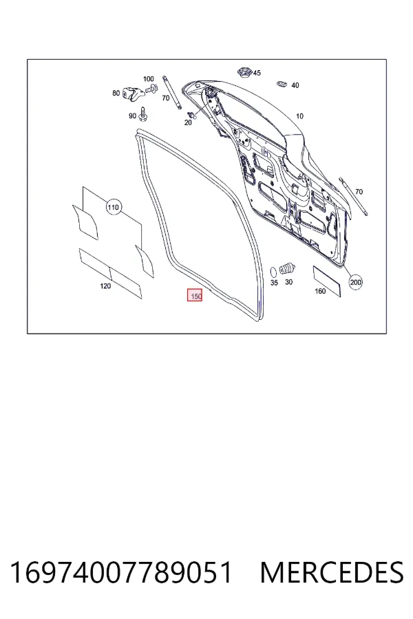 Купить A1697400778 Mercedes 