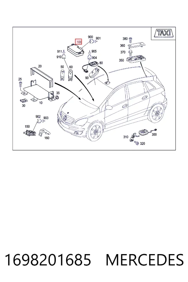 A1698201685 Mercedes 