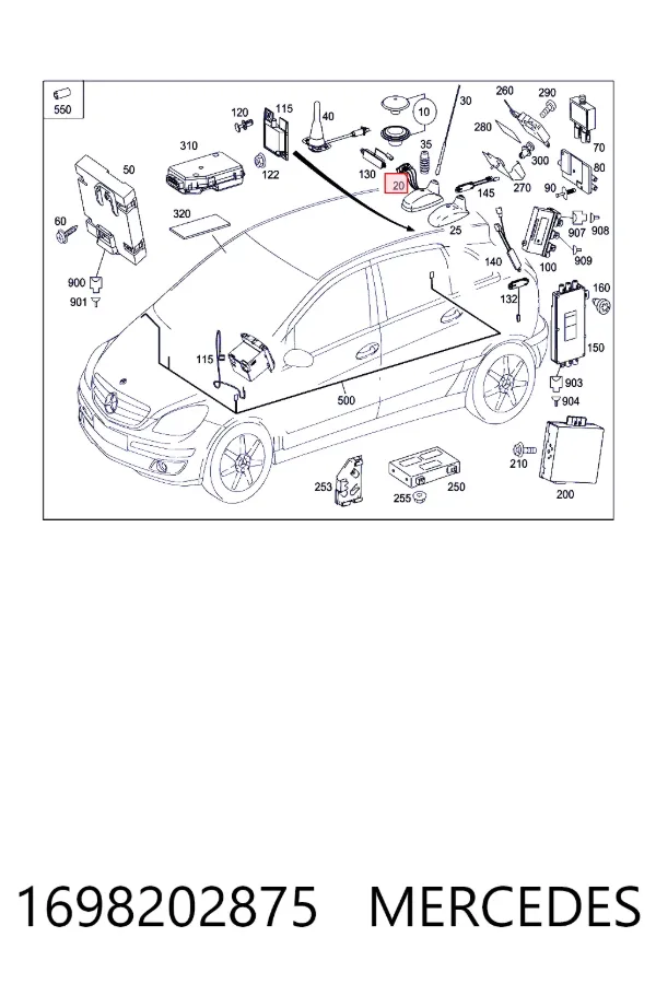 A1698202875 Mercedes 