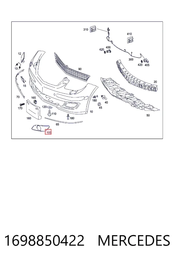  Mercedes A1698850422 цена, от 25.34 USD