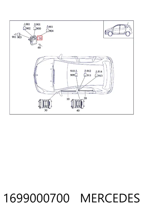 Купить A1699000700 Mercedes 