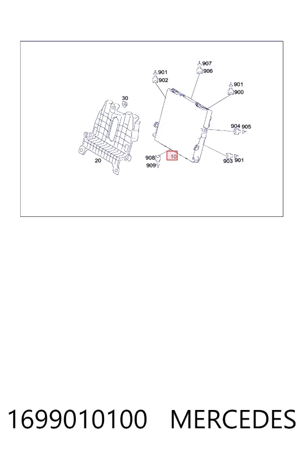 A1699010100 Mercedes Блок управления систем комфорта