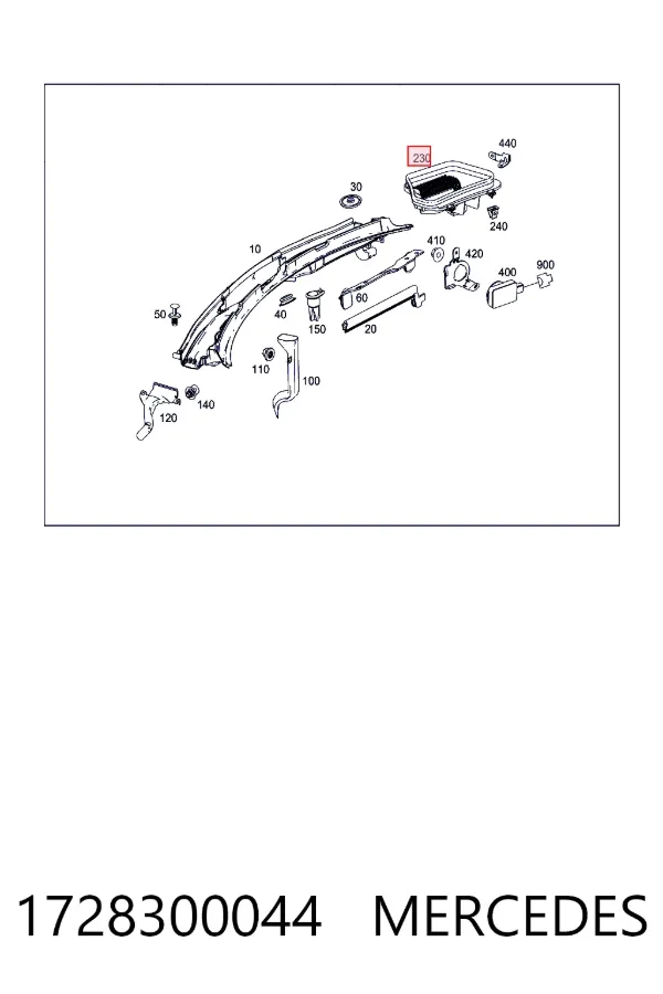  Mercedes A1728300044 цена, от 262.42 USD