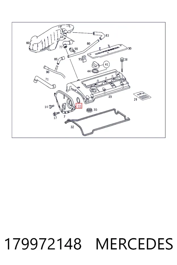 Купить A0179972148 Mercedes Ремкомплект водяной помпы