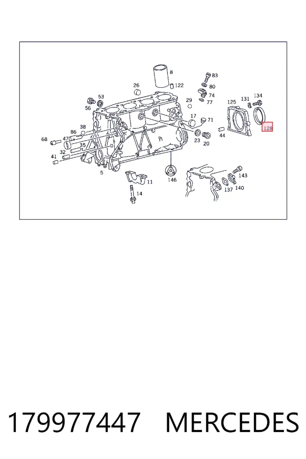 Сальник коленвала задний Mercedes A0179977447 цена, от 11.22 USD