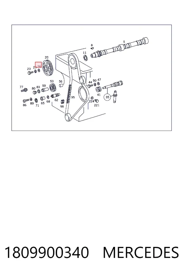 A1809900340 Mercedes 