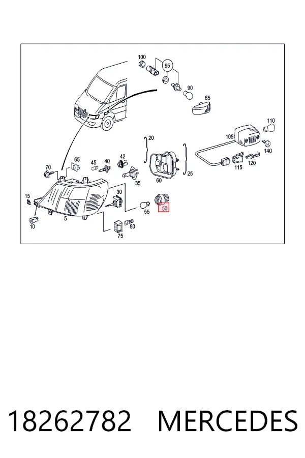 A0018262782 Mercedes 