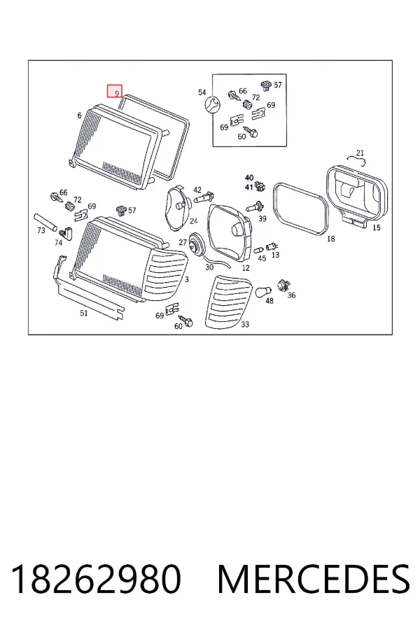 Купить A0018262980 Mercedes 