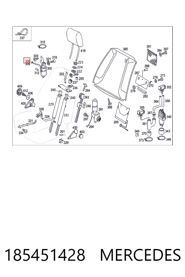  Mercedes A0185451428 цена, от 5.33 USD