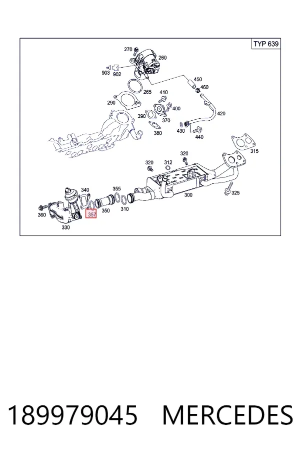 Прокладка EGR-клапана рециркуляции Mercedes A0189979045 цена, от 8.83 USD