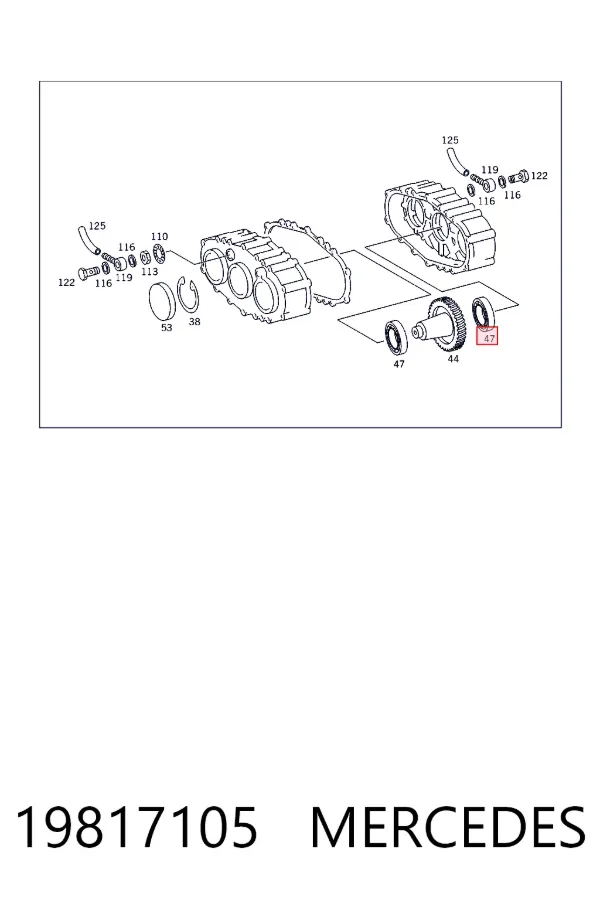 Подшипник КПП 19817105 Mercedes