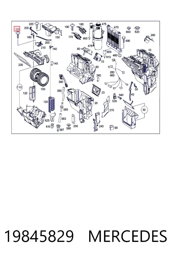 Купить A0019845829 Mercedes 