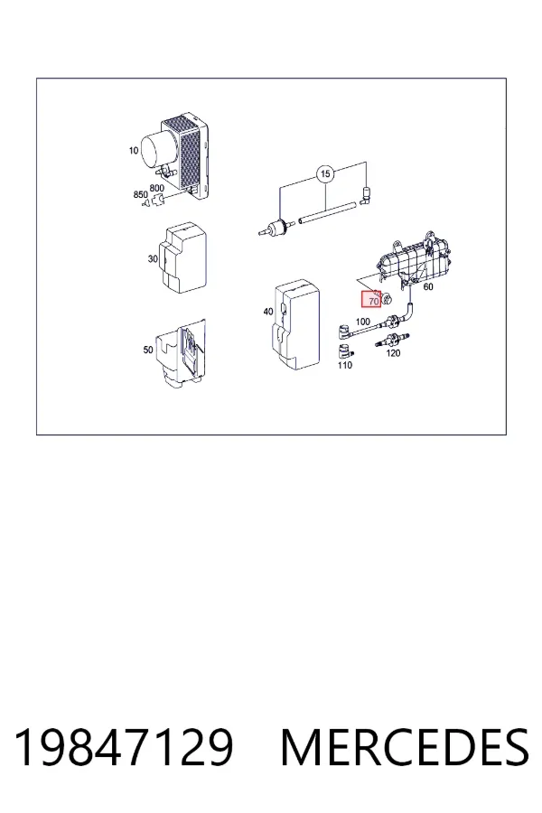  Mercedes A0019847129