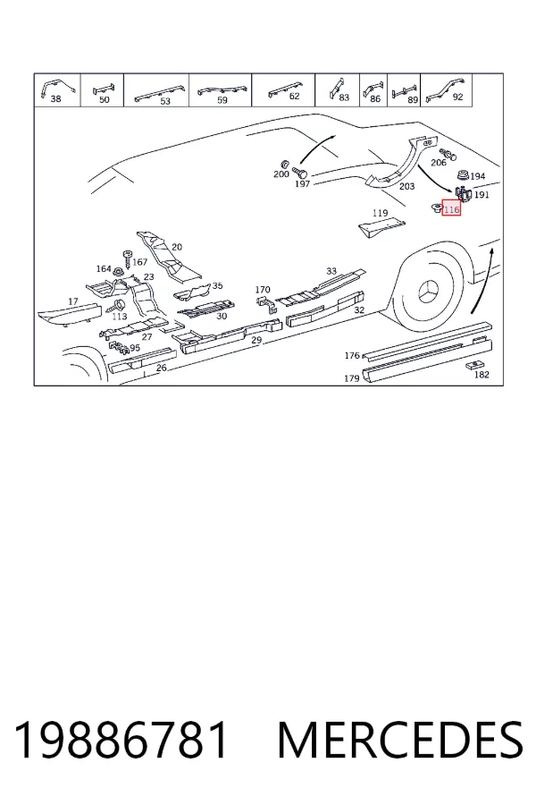  A0019886781 Mercedes