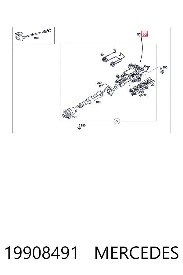  Mercedes A0019908491 цена, от 4.19 USD