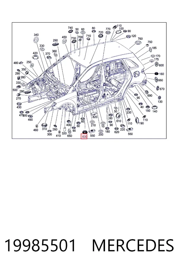  Mercedes A0019985501
