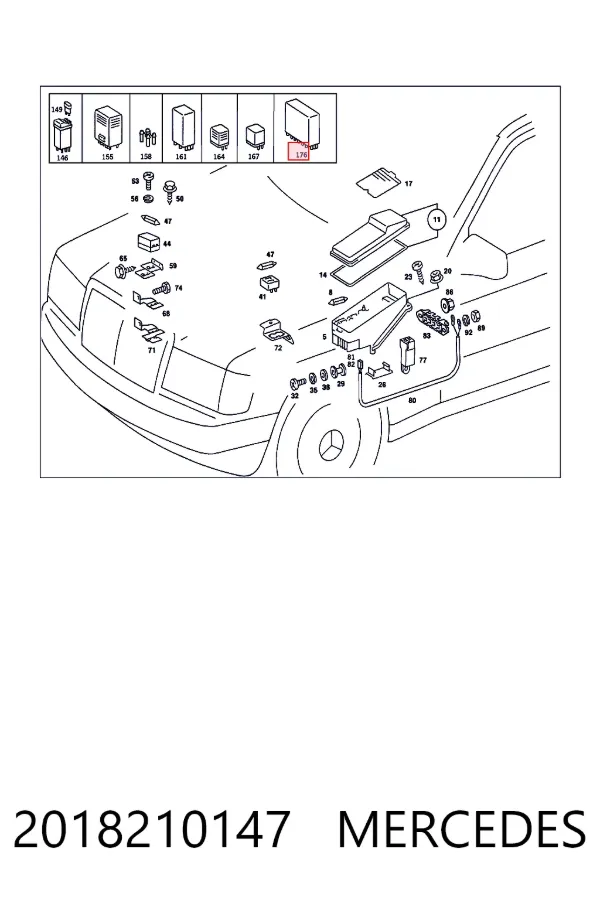 Купить A2018210147 Mercedes Реле