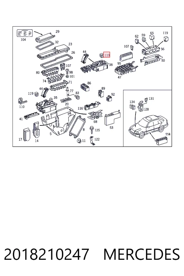 Реле поворотов 2018210247 Mercedes