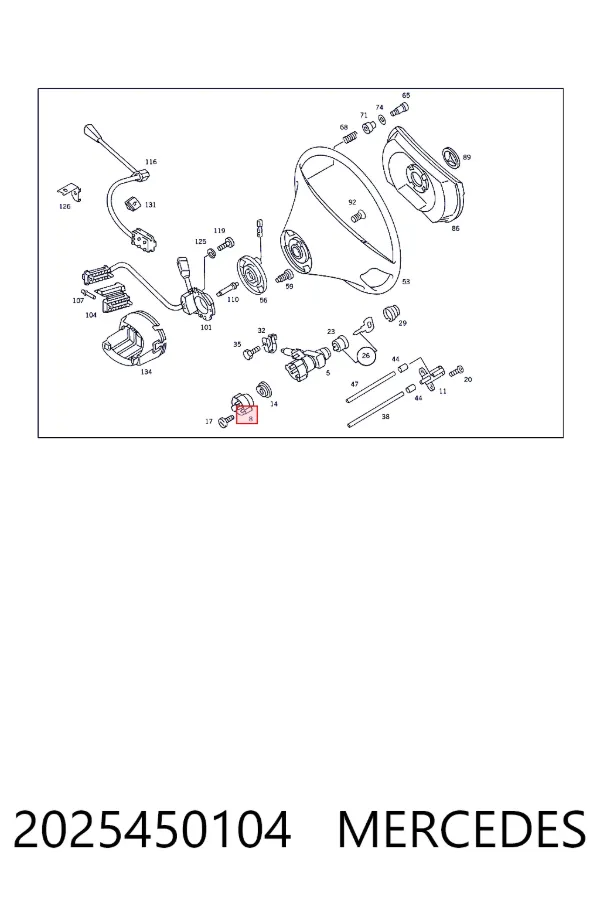 Контактная группа A2025450104 Mercedes