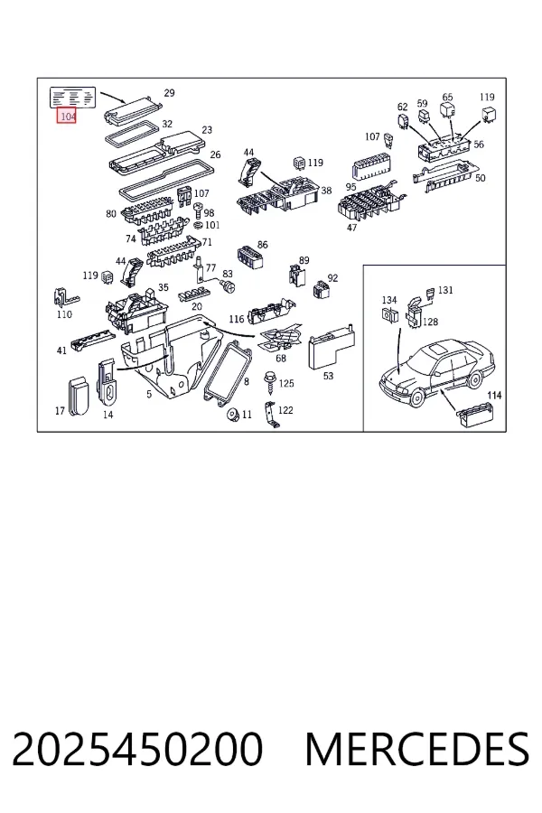A2025450200 Mercedes 