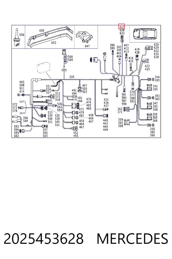  Mercedes A2025453628
