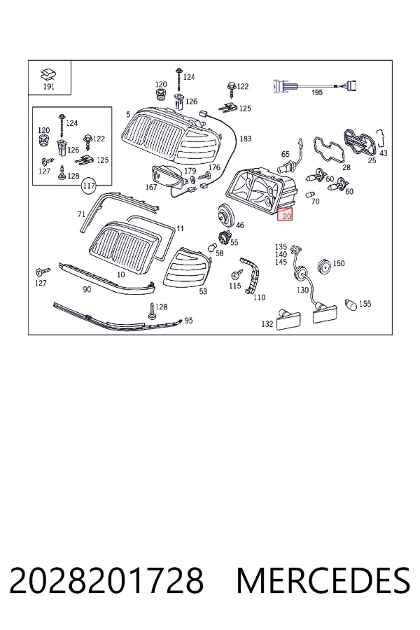 A2028201728 Mercedes 