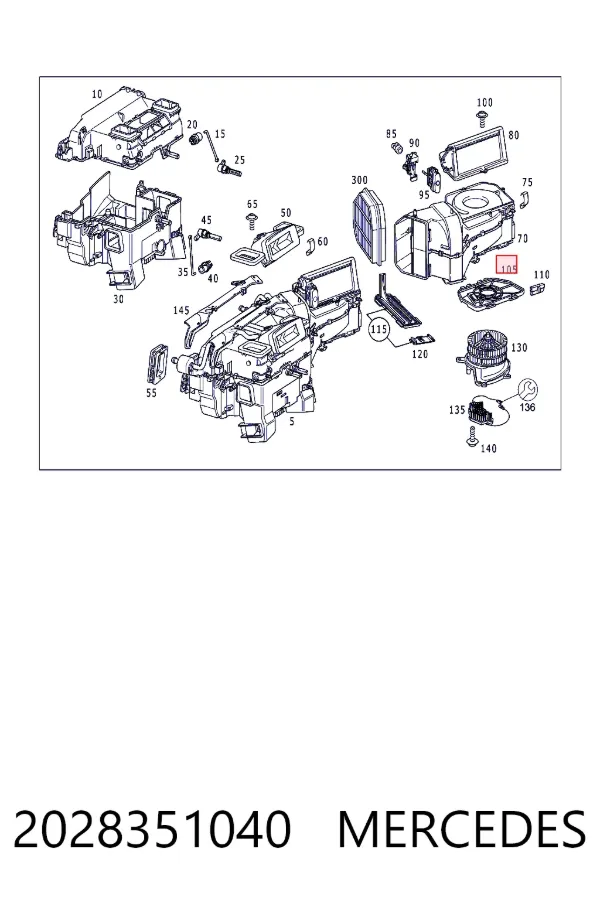  Mercedes A2028351040 цена, от 50.80 USD