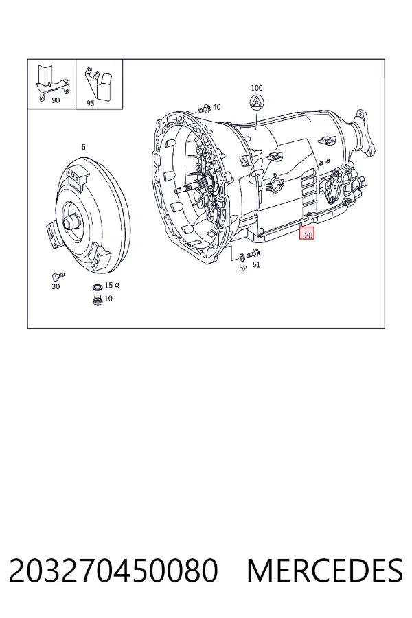 Коробка автомат Mercedes A2032704500