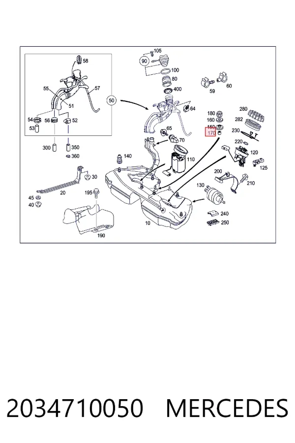 A2034710050 Mercedes 