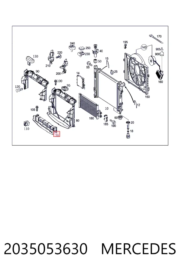  Mercedes A2035053630 цена, от 25.34 USD