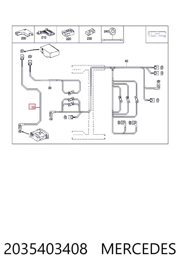A2035403408 Mercedes 